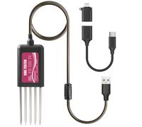 Erpmlyo Soil Sensor USB pH EC Moisture Temperature Fertility | Export soil data to Excel for trend analysis, enabling farmers and researchers to track moisture, pH and over seasons.