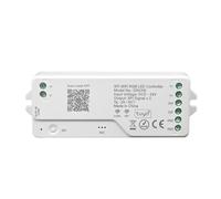 Erpmlyo SPI WiFi RGB LED Controller 107.6x38.4x22mm, White Plastic Housing | Compact DR03W controller with 720 ICs, full color modes, and onboard microphone-based light effects.