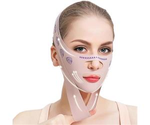 ERQIAO Double-deck Face Slimming Bandage Face Lifting Belt V Line Face Shaper Ch hin Lift UP Strap Anti Wrinkle Facial Band Beauty(Double-deck)