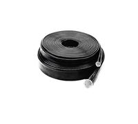 ERQIAO High Temperature Resistant Fiberglass Tube Silicone Resin Coated Glass Fiber Fire Retardant Casing Pipe Braided Sleeve(Black,8MM_1 METER)
