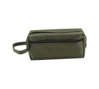 ERQIAO Pen Storage Bag Pencil Case 2 Layer Large Capacity Cosmetic Study Supplies Simple Student Stationary Boxes(Green B)