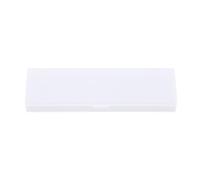 ERQIAO Pencil Cases School Office Simple Matte Transparent Plastic Box Frosted Pink Green White Pens Storage Stationery Supplies(S White)