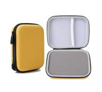 ERQIAO Portable Guitar Pick Holder Case Box with Pick Slot Black Yellow Guitar Capo Tuner Strings Storage Pouch Bag Guitarra Parts(Yellow)