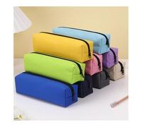 ERQIAO Solid Color Pencil Case Simple Pencil Bags for Student New Stationery School Supplies Kids Zipper Big Cosmetic Bag(Dark Green)