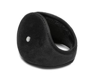 ERQIAO Windproof Earmuffs Men Women's Ear Warm Protector Thicken Plush Winter Warm Fleece Earmuff Outdoor Cycling Warmer Soft Ear Muffs(Black B)