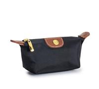 ERQIAO Women Small Zipper Coin Purse Portable Oxford Fabric Brand Design Change Pouch Gifts for Women Travel Bag Makeup Cosmetic Bag(Black)