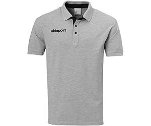 Errea Errep Kids Essential Prime Polo Shirt Kids Poloshirt - Grey Melange/Black, 152
