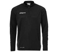 Errea Errep Kids Score 1/4 Zip Top Kids Long Arm Shirt - Black/White, 128