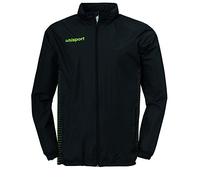 Errea ERREP Kids Score Rain Jacket Kids Jacket - Black/Fluo Green, 116