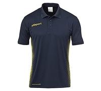 Errea Kids Score Polo Shirt Kids Polo Shirt - Marine/Fluo Yellow, Size 140