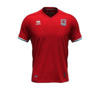 Errea Luxembourg Men's Home Soccer Jersey 2024-2025 - Small 38"/39" Red
