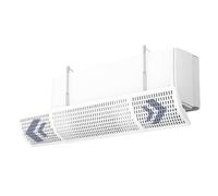 Errecom FLOWY Universal Air Conditioner Deflector for Split Air Conditioners - Adjustable Height, Width & Angle, Improves Air Distribution, Prevents Direct Airflow, Easy No-Drill Installation