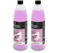 ERRECOM Pink Cool, Pink Coolant and Antifreeze -30°C/+107°C, Formulation with 100% silanized Si-OAT inhibitor package, G12+, G12++, Ready to Use, 1 Litre (Pack of 2)