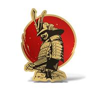 Erreinge® 10cm Gold Samurai Skull Japan Sticker Printed for Car Motorcycle Wall Bumper Laptop Luggage Bicycles