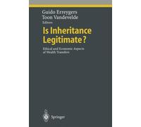 Erreygers - Is Inheritance Legitimate Ethical and Economic Aspects - P555z