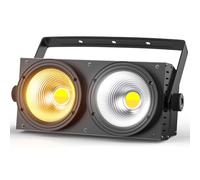 Erreyht 200W COB Stage Lights, Cold/Warm White 2 in 1 LED Par Effects, Stage Par Can with D- MX8CH for Church Disco Wedding Audience Lighting Party Halloween Christmas