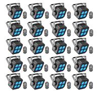 Erreyht 20PCS RGBW LED Stage Lights, 40W LED Par Can Light DMX 4/8CH with Remote Control and Sound Activation, Disco Light Par Spotlight for Stage DJ Bar Party Wedding Haloween Christmas