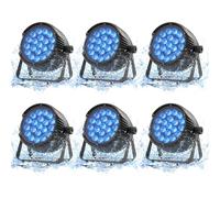 Erreyht 280W IP65 Waterproof LED Par, 6PC RGBW Stage Light, DMX512 Disco Light, Party Light, Suitable for Outdoor Parties and Concerts on Rainy Days