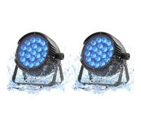 Erreyht 300W IP65 Waterproof LED Par, 2PC RGBW Stage Light, DMX512 Disco Light, Party Light, Suitable for Outdoor Parties and Concerts on Rainy Days