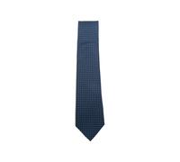 Errico Formicola geometric-print silk tie - Blue OS