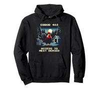 Error 403: Access to Nest Denied | Rooster Pixel Art Pullover Hoodie