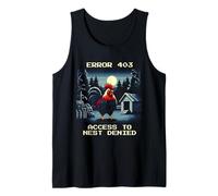 Error 403: Access to Nest Denied | Rooster Pixel Art Tank Top