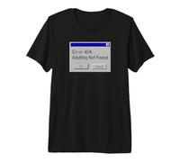 Error 404 Adulting Not Found Retro 90s Pixel Art Aesthetic Premium T-Shirt