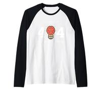 Error 404 Brain Not Found: Coding Humor Design Raglan Baseball Tee