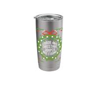 Error 404 Christmas Jumper NOT Found Funny Ugly Sweater Meme Stainless Steel Insulated Tumbler