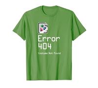 Error 404 Costume Not Found Funny Geek Halloween Costume T-Shirt, Men, Grass Green, Small