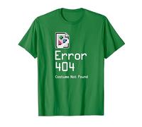 Error 404 Costume Not Found Funny Geek Halloween Costume T-Shirt, Men, Kelly Green, XX-Large