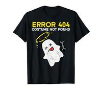 Error 404 Costume Not Found Ghost Funny Halloween Costume T-Shirt
