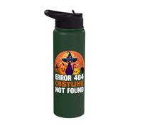 Error 404 Costume Not Found Halloween Stainless Steel Insulated Water Bottle