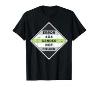 Error 404: Gender Not Found - Agender Pride Flag T-Shirt