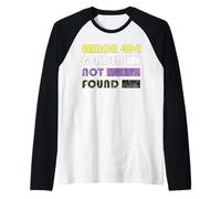 Error 404 Gender Not Found for Non Binary Raglan Baseball Tee