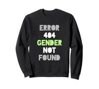 Error 404 Gender Not Found - Funny Agender Pride Flag Sweatshirt