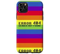 ERROR 404 GENDER NOT FOUND Non Binary Message Meme Case for iPhone 11 Pro Max