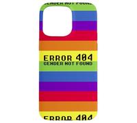 ERROR 404 GENDER NOT FOUND Non Binary Message Meme Case for iPhone 15 Pro Max