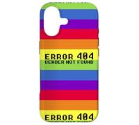 ERROR 404 GENDER NOT FOUND Non Binary Message Meme Case for iPhone 17