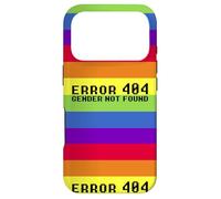 ERROR 404 GENDER NOT FOUND Non Binary Message Meme Case for iPhone 17 Pro