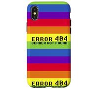ERROR 404 GENDER NOT FOUND Non Binary Message Meme Case for iPhone X/XS