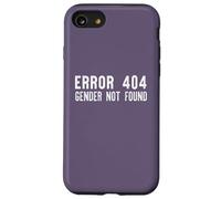 ERROR 404 GENDER NOT FOUND Non Binary Message Meme ON BACK Case for iPhone SE (2020) / 7/8