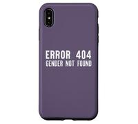 ERROR 404 GENDER NOT FOUND Non Binary Message Meme ON BACK Case for iPhone XS Max