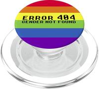 ERROR 404 GENDER NOT FOUND Non Binary Message Meme PopSockets PopGrip for MagSafe