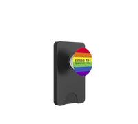 ERROR 404 GENDER NOT FOUND Non Binary Message Meme PopSockets PopWallet for MagSafe