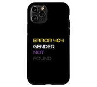Error 404 Gender Not Found Nonbinary Pride Non-Binary Flag Case for iPhone 11 Pro