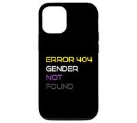 Error 404 Gender Not Found Nonbinary Pride Non-Binary Flag Case for iPhone 12/12 Pro