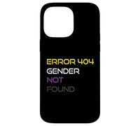 Error 404 Gender Not Found Nonbinary Pride Non-Binary Flag Case for iPhone 14 Pro Max