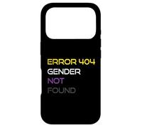 Error 404 Gender Not Found Nonbinary Pride Non-Binary Flag Case for iPhone 17 Pro