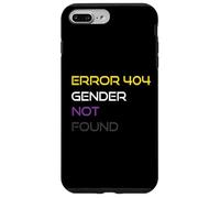 Error 404 Gender Not Found Nonbinary Pride Non-Binary Flag Case for iPhone 7 Plus/8 Plus